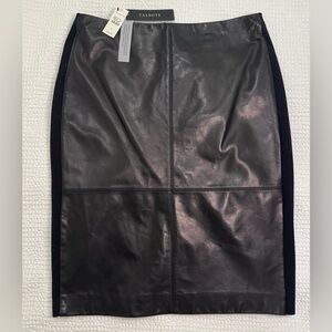 Black Leather Pencil Skirt